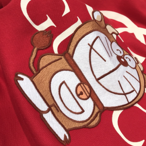 Luxury Womens Clothing Gucci x Doraemon Cotton Sweatshirt Red SML A29PP350 AA147177