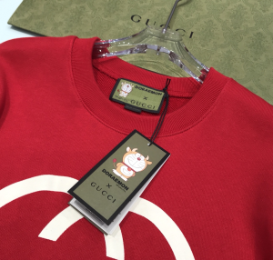 Luxury Womens Clothing Gucci x Doraemon Cotton Sweatshirt Red SML A29PP350 AA147177