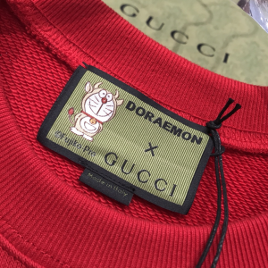 Luxury Womens Clothing Gucci x Doraemon Cotton Sweatshirt Red SML A29PP350 AA147177