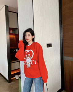 Luxury Womens Clothing Gucci x Doraemon Cotton Sweatshirt Red SML A29PP350 AA147177