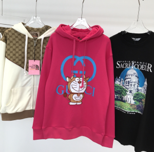 Gucci x Doraemon Cotton Sweatshirt Rose Red 