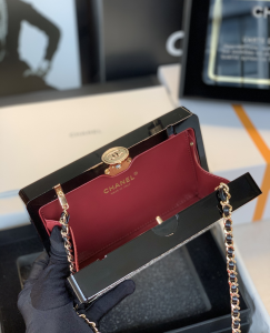 Luxury Womens Handbags Chanel Black Card Evening Clutch A118PP1450 AA147223