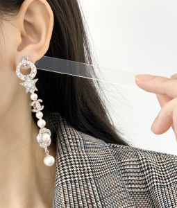 Luxury Womens Jewelry Chanel Crystals Star CC Pearls Earrings A52PP130 AA147190