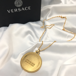Luxury Womens Jewelry Versace Gold Medusa Necklace A152PP120 AA147247