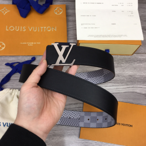 Luxury Mens Belts Louis Vuitton LV Initiales Leather Belt 40MM A28PP240 AA147263