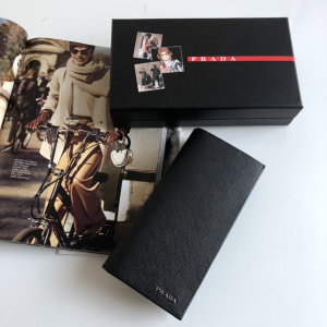 Luxury Mens Wallets Prada Mens Long Wallet 2M0836 9x19CM A101PP280 AA147283