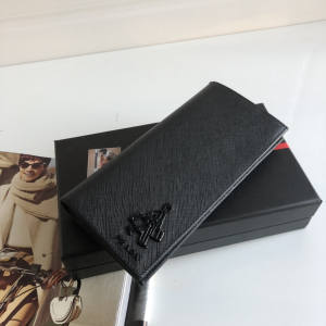 Luxury Mens Wallets Prada Mens Long Wallet 2M0836 9x19CM A101PP280 AA147284