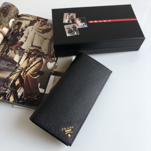 Luxury Mens Wallets Prada Mens Long Wallet 2M0836 9x19CM A101PP280 AA147285