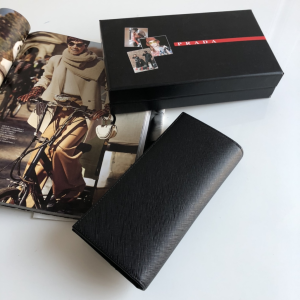 Luxury Mens Wallets Prada Mens Long Wallet 2M0836 9x19CM A101PP280 AA147285