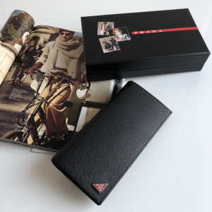 Luxury Mens Wallets Prada Mens Long Wallet 2M0836 9x19CM A101PP280 AA147286