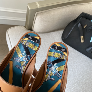 Luxury Womens Shoes Hermes Catena Mule in Tan Goatskin 35 To 41 A136PP420 AA147332