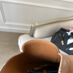 Luxury Womens Shoes Hermes Catena Mule in Tan Goatskin 35 To 41 A136PP420 AA147332