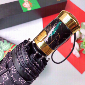 Luxury Womens Umbrella Gucci Luxury GG Umbrella Black A144PP100 AA147364