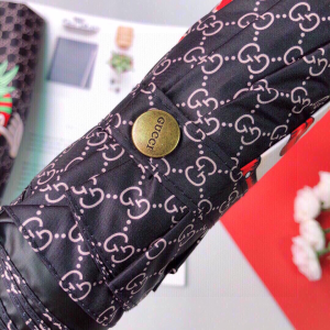 Luxury Womens Umbrella Gucci Luxury GG Umbrella Black A144PP100 AA147364