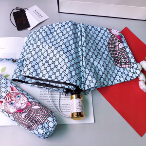 Luxury Womens Umbrella Gucci Luxury GG Umbrella Blue A144PP100 AA147367