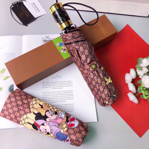 Luxury Womens Umbrella Gucci Luxury GG Umbrella Brown A144PP100 AA147361