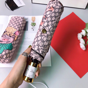 Luxury Womens Umbrella Gucci Luxury GG Umbrella Pink A144PP100 AA147356
