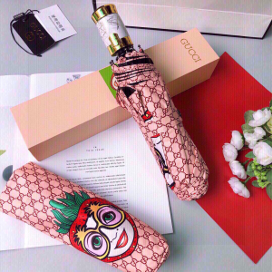 Luxury Womens Umbrella Gucci Luxury GG Umbrella Pink A144PP100 AA147359