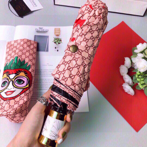 Luxury Womens Umbrella Gucci Luxury GG Umbrella Pink A144PP100 AA147359