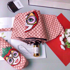 Luxury Womens Umbrella Gucci Luxury GG Umbrella Pink A144PP100 AA147359