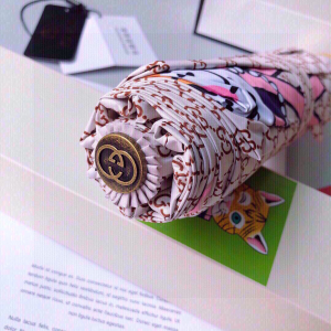 Luxury Womens Umbrella Gucci Luxury GG Umbrella Pink A144PP100 AA147365