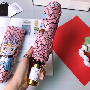 Luxury Womens Umbrella Gucci Luxury GG Umbrella Pink A144PP100 AA147366