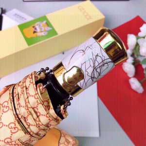 Luxury Womens Umbrella Gucci Luxury GG Umbrella Tan A144PP100 AA147360