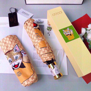 Luxury Womens Umbrella Gucci Luxury GG Umbrella Tan A144PP100 AA147360