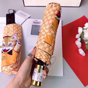 Luxury Womens Umbrella Gucci Luxury GG Umbrella Tan A144PP100 AA147360