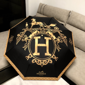 Hermes Luxury Umbrella Black 