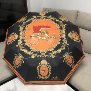 Hermes Luxury Umbrella Black 