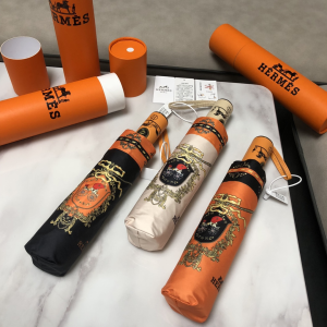 Luxury Womens Umbrella Hermes Luxury Umbrella Black A144PP100 AA147355