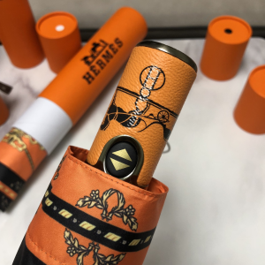 Luxury Womens Umbrella Hermes Luxury Umbrella Black A144PP100 AA147355