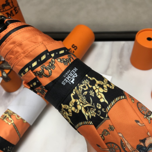 Luxury Womens Umbrella Hermes Luxury Umbrella Black A144PP100 AA147355