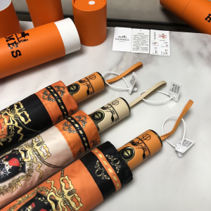 Luxury Womens Umbrella Hermes Luxury Umbrella Orange A144PP100 AA147354