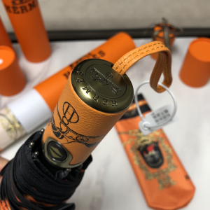 Luxury Womens Umbrella Hermes Luxury Umbrella Orange A144PP100 AA147354