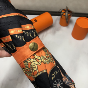 Luxury Womens Umbrella Hermes Luxury Umbrella Orange A144PP100 AA147354