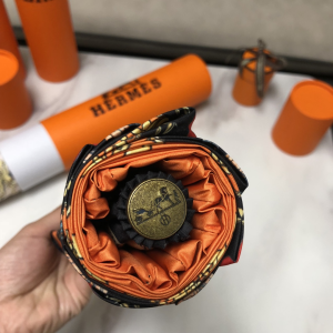 Luxury Womens Umbrella Hermes Luxury Umbrella Orange A144PP100 AA147354