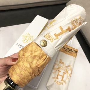 Luxury Womens Umbrella Hermes Luxury Umbrella White A144PP100 AA147350