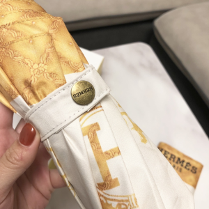 Luxury Womens Umbrella Hermes Luxury Umbrella White A144PP100 AA147350