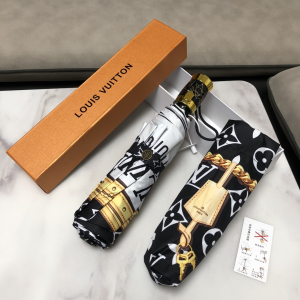 Luxury Womens Umbrella Louis Vuitton Monogram Luxury Umbrella Black A144PP100 AA147352