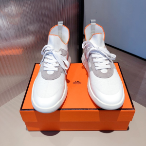 Luxury Womens Shoes Hermes 2020 21FW Crew High Top Sneaker 35 To 41 A151PP430 AA147498