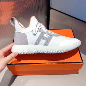 Luxury Womens Shoes Hermes 2020 21FW Crew High Top Sneaker 35 To 41 A151PP430 AA147498