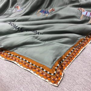 Luxury Home Throw Blanket Hermes Couvertures Nouvelles Silk Blanket A201PP480 AA147723