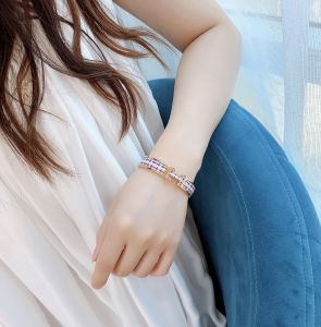 Luxury Womens Jewelry Hermes Clic H Tartan Bracelet A205PP260 AA147733