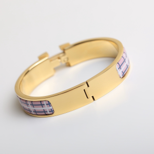 Luxury Womens Jewelry Hermes Clic H Tartan Bracelet A205PP260 AA147733