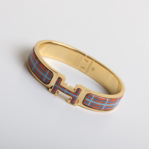 Hermes Clic H Tartan Bracelet 