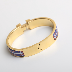 Luxury Womens Jewelry Hermes Clic H Tartan Bracelet A205PP260 AA147735