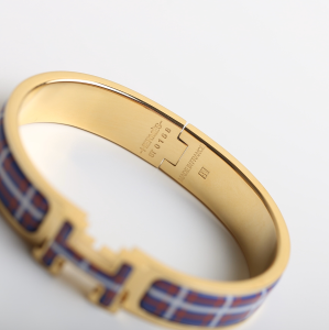 Luxury Womens Jewelry Hermes Clic H Tartan Bracelet A205PP260 AA147735