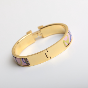 Luxury Womens Jewelry Hermes Clic H Tartan Bracelet A205PP260 AA147736